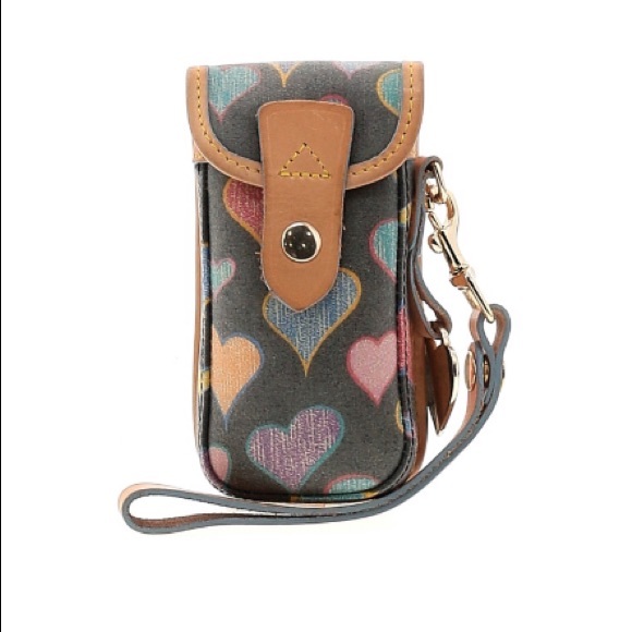 Dooney & Bourke satchel bag & mini wristlet phone case mommy daughter set - Picture 4 of 14